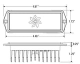 P10-WWFP-1	Spreader Light, White LED, Flush Mount, White Finish, Pigtail Wires