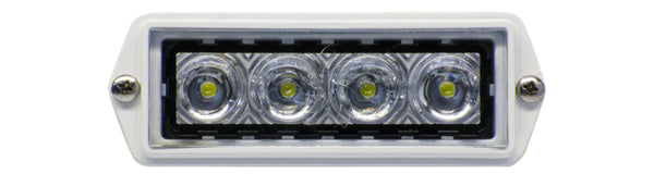 P10-WWFP-1	Spreader Light, White LED, Flush Mount, White Finish, Pigtail Wires