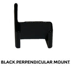 E45-0B04-1	Black Perpendicular Mount Screw Clip Qty 2